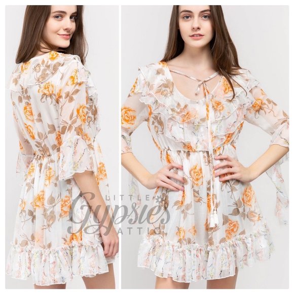 POL Fairy Garden Farmhouse Mini Dress - Picture 3 of 16